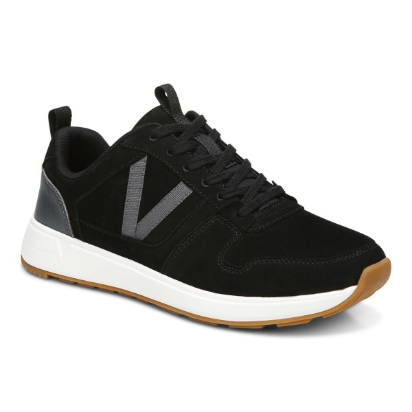 Vionic Trainers Ireland - Rechelle Sneaker Black - Womens Shoes Online | GDETZ-0258